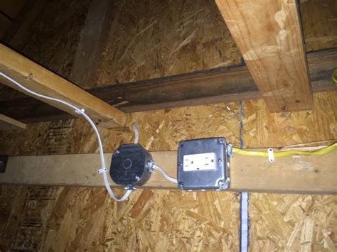 ac electrical disconnect box in attic|attic insulation junction box.